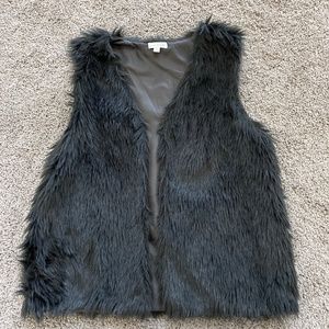 Faux fur vest